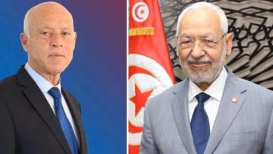 قيس سعيد وراشد الغنوشي